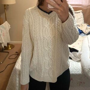 Vintage The Limited Cream V-Neck Sweater